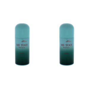 Milton-Lloyd Me Too - Fragrance for Men - 150 ml Body Spray (Pack of 2)