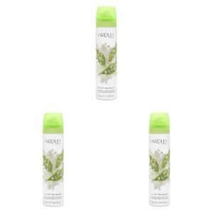 Yardley Lily Of The Valley Deodorant Spray, 75ml (Pack of 3),Package may vary