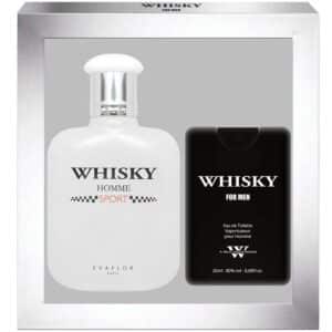 EVAFLORPARIS WHISKY Sport Set Eau de Toilette 100ml and Perfum Travel 20 ml Spray Perfum For Men Giftsets