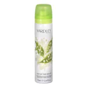 Yardley Lily Of The Valley Deodorant Spray, 75ml (Pack of 1),Package may vary