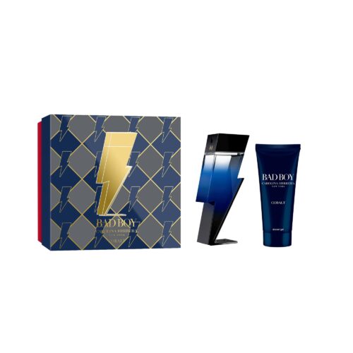 Carolina Herrera Bad Boy Cobalt 2 Piece Gift Set: Eau De Parfum 100ml - Shower Gel 100ml