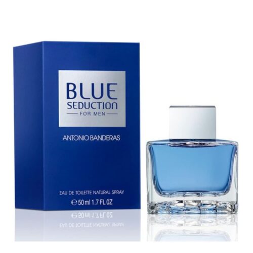 Banderas Perfumes - Blue Seduction - Eau de toilette for Men - Long Lasting - Fresh and Casual Fragance - Woody and Aquatic Notes - Ideal for Day Wear - 50 ml