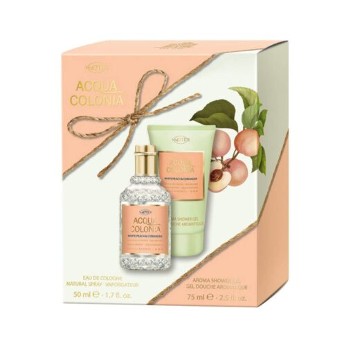 4711 Acqua Colonia White Peach & Coriander 2 Piece Gift Set: Eau De Cologne 50ml - Shower Gel 75ml