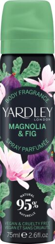 Yardley Magnolia & Fig Body Spray 75ml - For Her - Travel Size