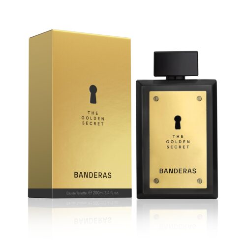 Banderas Perfumes - The Golden Secret - Eau de Toilette for Men - Long Lasting - Elegant, Dynamic and Masculine Fragrance - Mint and Apple Notes - Ideal for Day Wear - 200ml