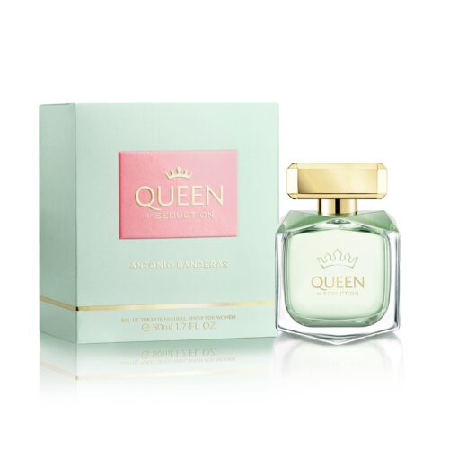 Banderas Perfumes - Queen Of Seduction - Eau de Toilette for Women - Long Lasting - Romantic and Charming Fragance - Floral with Marine Notes - Ideal for Day Wear - 50 ml