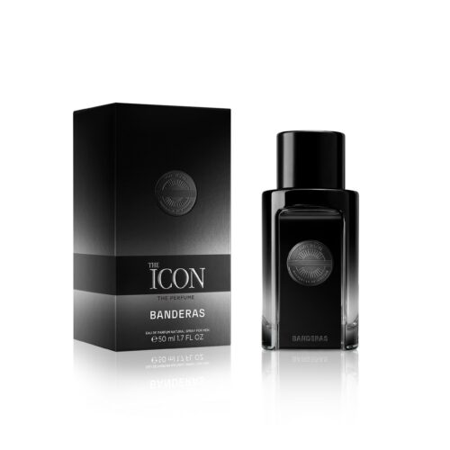 Banderas - The Icon Eau De Perfume For Men - Long Lasting - Virile, Elegant, Trendy And Sexy Scent - Wood, Amber, And Sandalwood Notes - Ideal For Special Events - 50Ml