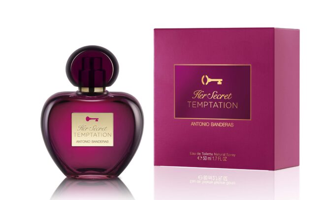 Banderas Perfumes - Her Secret Temptation - Eau de Toilette for Women - Long Lasting - Romantic and Femenine Fragance - Oriental and Sweet Notes - Ideal for Day Wear - 50 ml