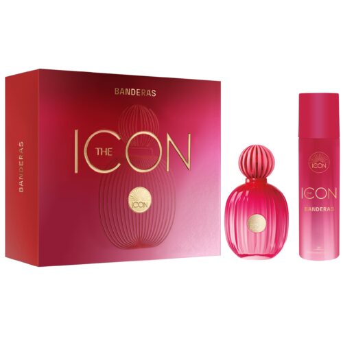 Banderas - The Icon Woman Gift Set EDP 100ml + Deodorant 150ml - Long Lasting - Elegant, Sophisticated And Sensual Scent - Vanilla, Floral, And Fruity Notes - Ideal For Special Events