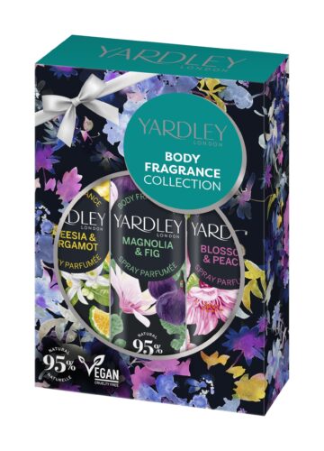 Yardley Contemporary Body Spray Set 3x75ml - Christmas Gift - Gift for Her - Birthdays