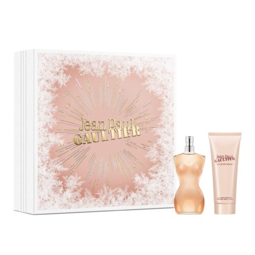 Jean Paul Gaultier Classique Eau de Toilette 50ml Gift Set 2023 (Contains 50ml EDT and 75ml Body Lotion)