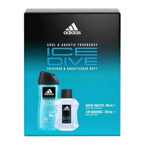 adidas Ice Dive Giftset including an Eau de Toilette 100ml and Shower Gel 250ml