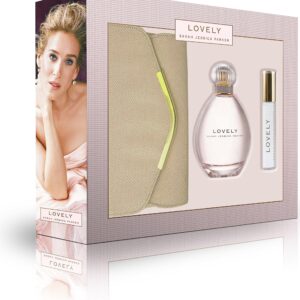 Sarah Jessica Parker Lovely Edp Spray 100ml, Rollerball 10ml and Gold Clutch Bag