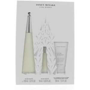 Issey Miyake L'eau D'issey 3 Piece Gift Set: Eau De Toilette 100ml - Body Lotion