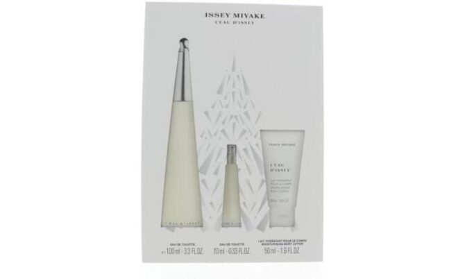 Issey Miyake L'eau D'issey 3 Piece Gift Set: Eau De Toilette 100ml - Body Lotion