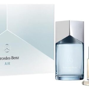 Mercedes-Benz Air by Mercedes-Benz for Men - 5 Pc Gift Set 3.4oz EDP Spray, 0.05oz Sea EDP Spray, 0.05oz Land EDP Spray, 1oz LSA Face Beard and Hair Oil, 3.8oz LSA Solid Shower Gel