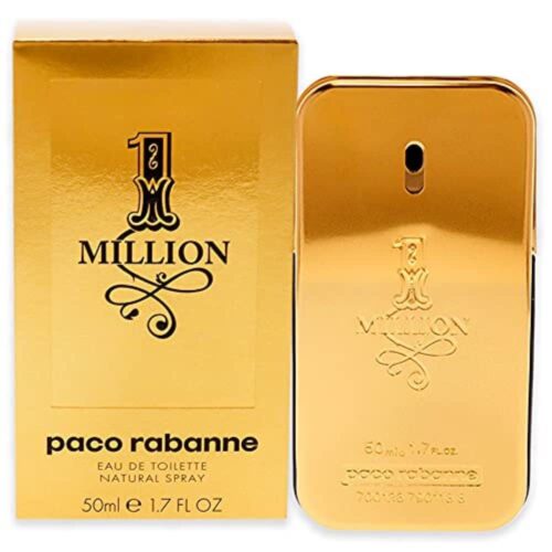 1 Million by Paco Rabanne Eau De Toilette For Men, 50ml,package may vary