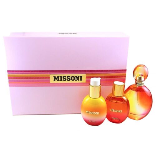 Missoni Eau De Toilette Giftset For Her, 100ml Shower Gel, 100ml Body Lotion, 100ml