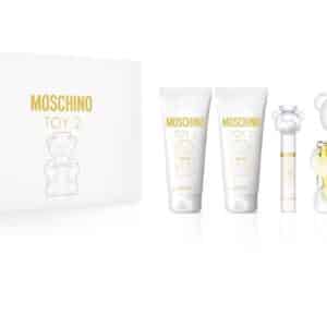 Moschino Toy 2 by Moschino for Women - 4 Pc Gift Set 3.4oz EDP Spray, 0.33oz EDP Spray, 3.4oz Body Lotion, 3.4oz Shower Gel