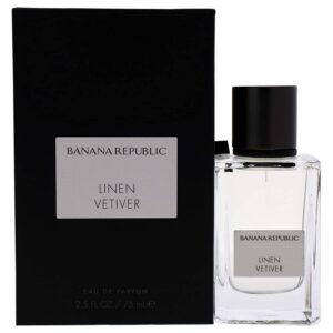 BANANA REPUBLIC Unisex Fragrance For Her and For Him Linen Vetiver Eau De Parfum (EDP), 75ml Spray