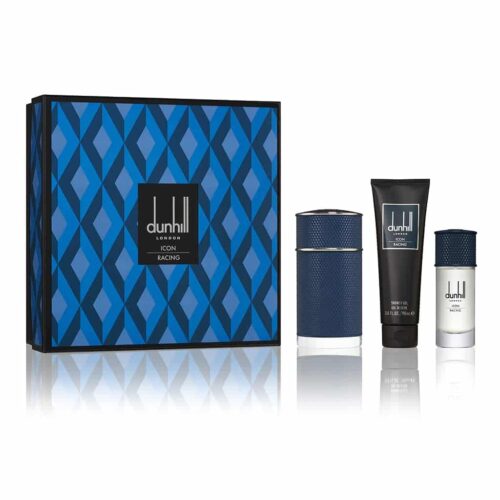 dunhill Icon Racing Eau De Parfum 3 Piece Gift Set: Eau De Parfum 100ml - Shower Gel 90ml - Eau De Parfum 30ml