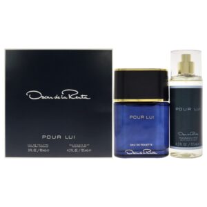 Oscar Pour Lui by Oscar De La Renta for Men - 2 Pc Gift Set 3oz Spray, 4.2oz Fragrance Mist