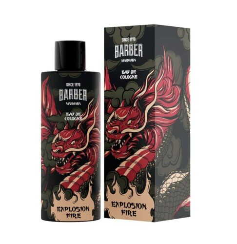 BARBER MARMARA Explosion Fire Limited Edition Eau de Cologne 500 ml Men's Fragrance Water Glass Bottle Gift Packaging Men's Perfume Aftershave Men Unisex Fragrance Cologne Barber 8% Fragrance Oil