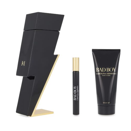 HERRERA BAD BOY SET: SPRAY 100ML + SHOWER GEL 100ML + SPRAY 10ML