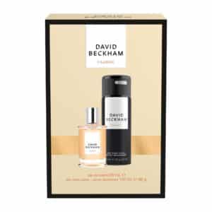 David Beckham Classic Giftset inclusing an Eau de Toilette 50ml and Deodorant Body Spray 150ml, Captivating Fresh-Ambery-Woody Aftershave