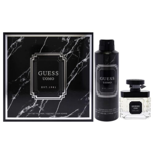 Guess Uomo by Guess for Men - 2 Pc Gift Set 1.7oz Spray, 6oz Deodorizing Body Spray