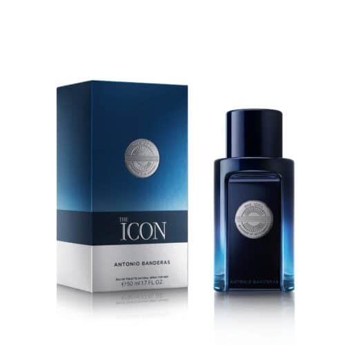 Banderas Perfumes - The Icon, Eau de Toilette for Men - Long Lasting - Masculine, Elegant, With Personality Fragance - Amber Woody Notes - Ideal for Special Events -50 ml