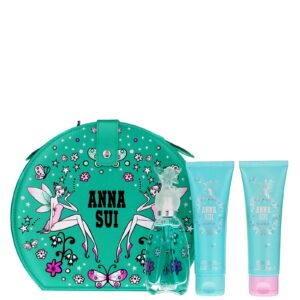 Anna Sui Secret Wish 3 Piece Gift Set: Eau De Toilette 50ml - Body Lotion 90ml - Shower Gel 90ml