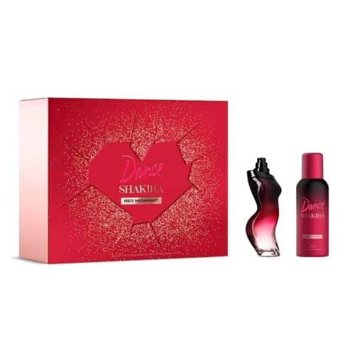 Shakira Perfumes - Dance Red Midnight by Shakira Gift Set for Women 80ml + Deodorant 150 ml - Long Lasting - Sexy, Elegant and Femenine Fragance - Sweet and Bold Notes - Ideal for Day Wear